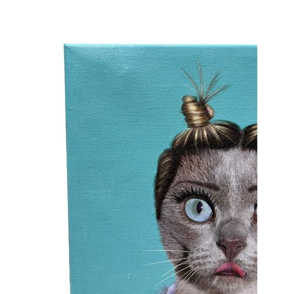Pets Rock Cat Miley Cyrus "Twerk" Canvas Wrapped Wall Art - Picture 2 of 5